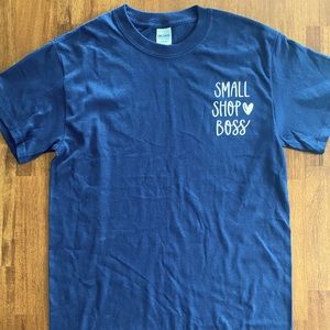 Small Shop Boss 💙 Navy Blue T-Shirt